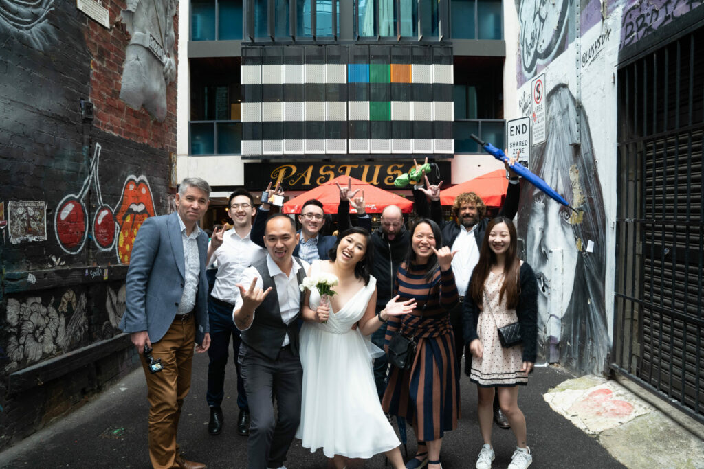 Jamuan pernikahan di Melbourne, Australia.